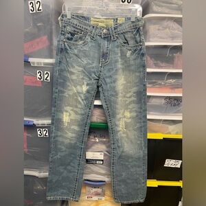 Smoke Rise- Men's 30/30 tag Distressed Blue Jeans